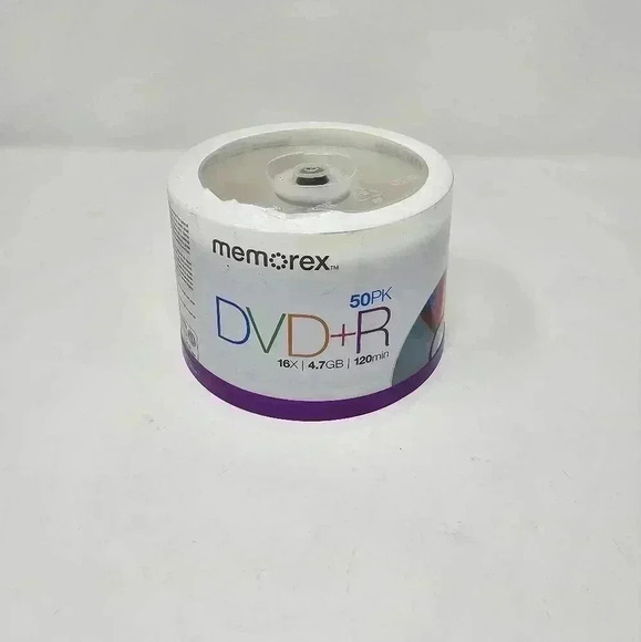 Memorex DVD-R 16X/4.7 GB/ 120Min 50 Pack NEW Sealed - Picture 1 of 4